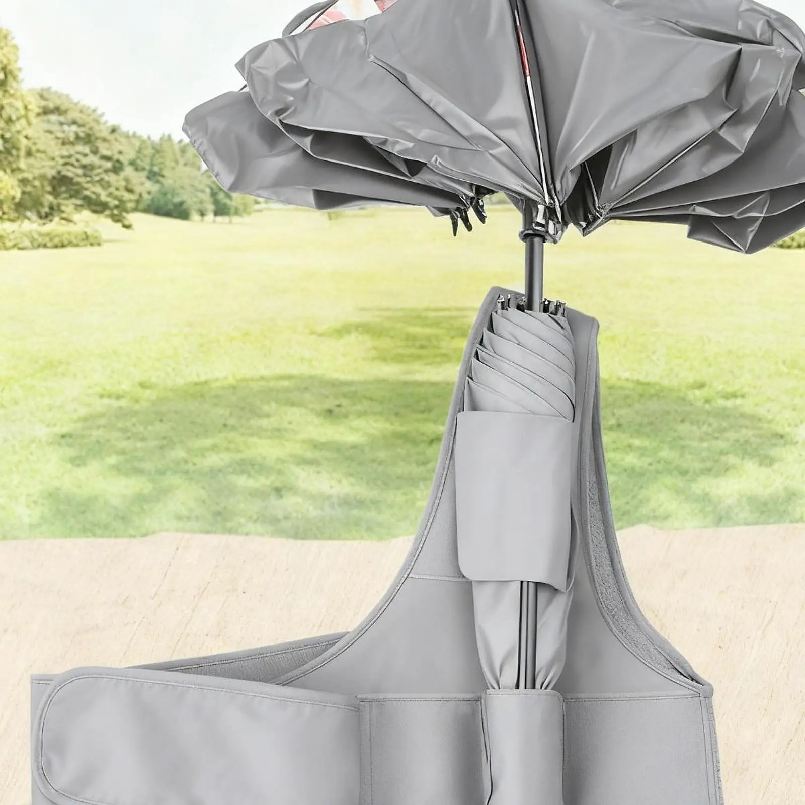 

Portable Umbrella Holder Waterproof Shoulder Fixed Umbrella Lightweight Hands Free Umbrella Strap for Daily Use Fishing Garden