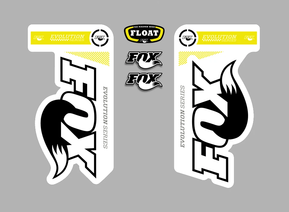 FOX FORK FLOAT EVOLUTION REF: FDP06 -Autocollants en vinyle pour vélo de montagne et VTT, compatibles