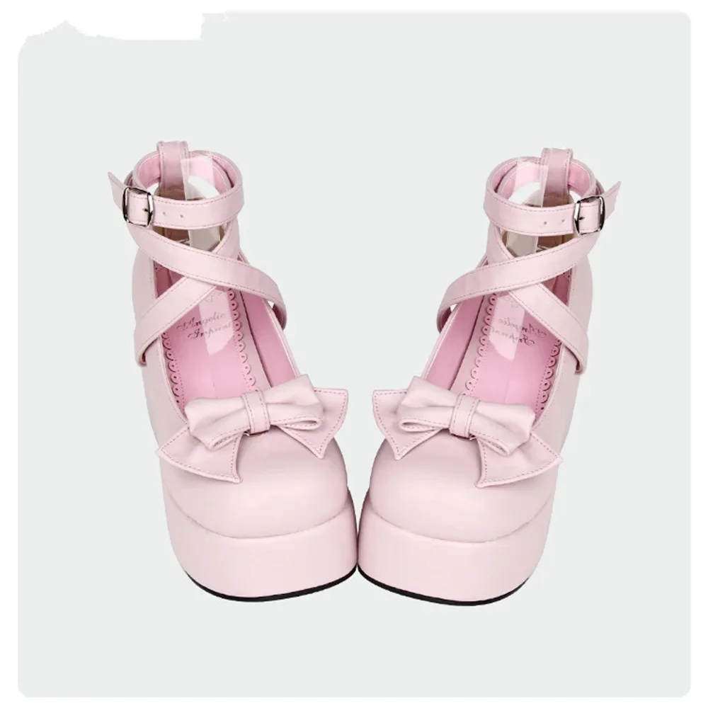 LOLITA Vintage buty biszkopt ciężkie dno buty Cos słodkie Kawaii spotkanie przy herbacie Lolita szpilki buty studenckie — zdjęcie 2