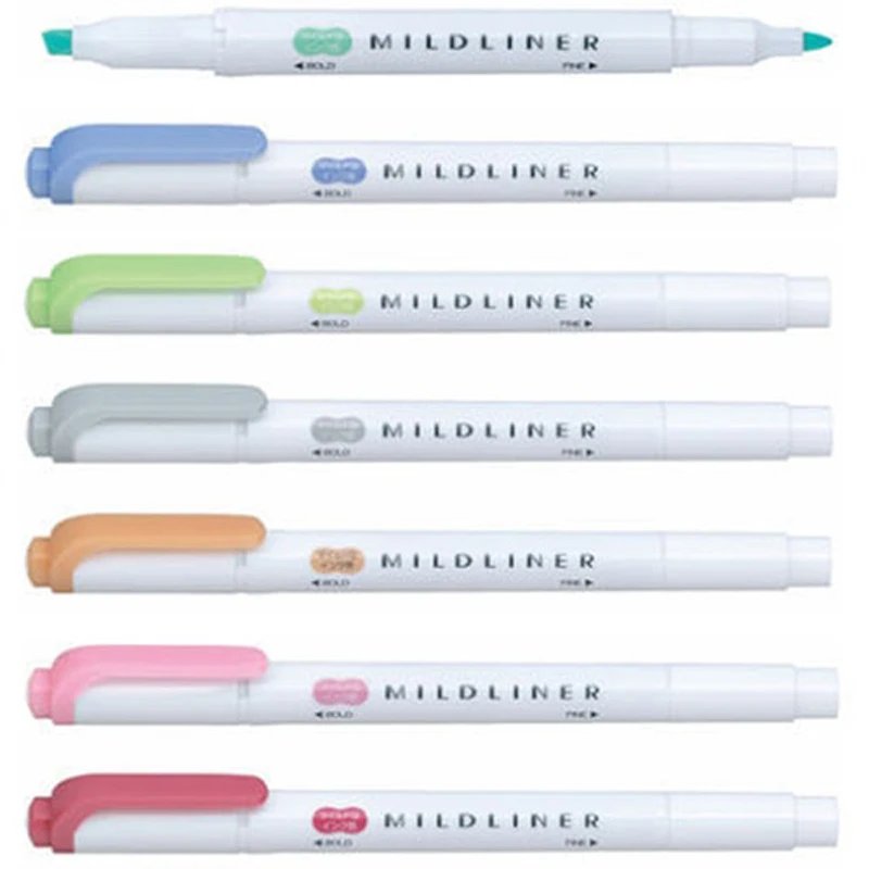 Zebra mild liner two-sided highlighter one piece twin pastel collar highlighter zebra mild liner highlight twin pen pastel color 1 piece