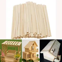 10pcs Wooden Flat Sticks for Art Projects Wood Crafting, Diy Crafts, Woodworking Projects For Building And DIY Models