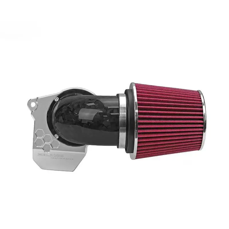 Black3 Carbon Fiber Mushroom High Flow Air Intake Filter For Harley 121CVO 121ST Motorcycle Mod