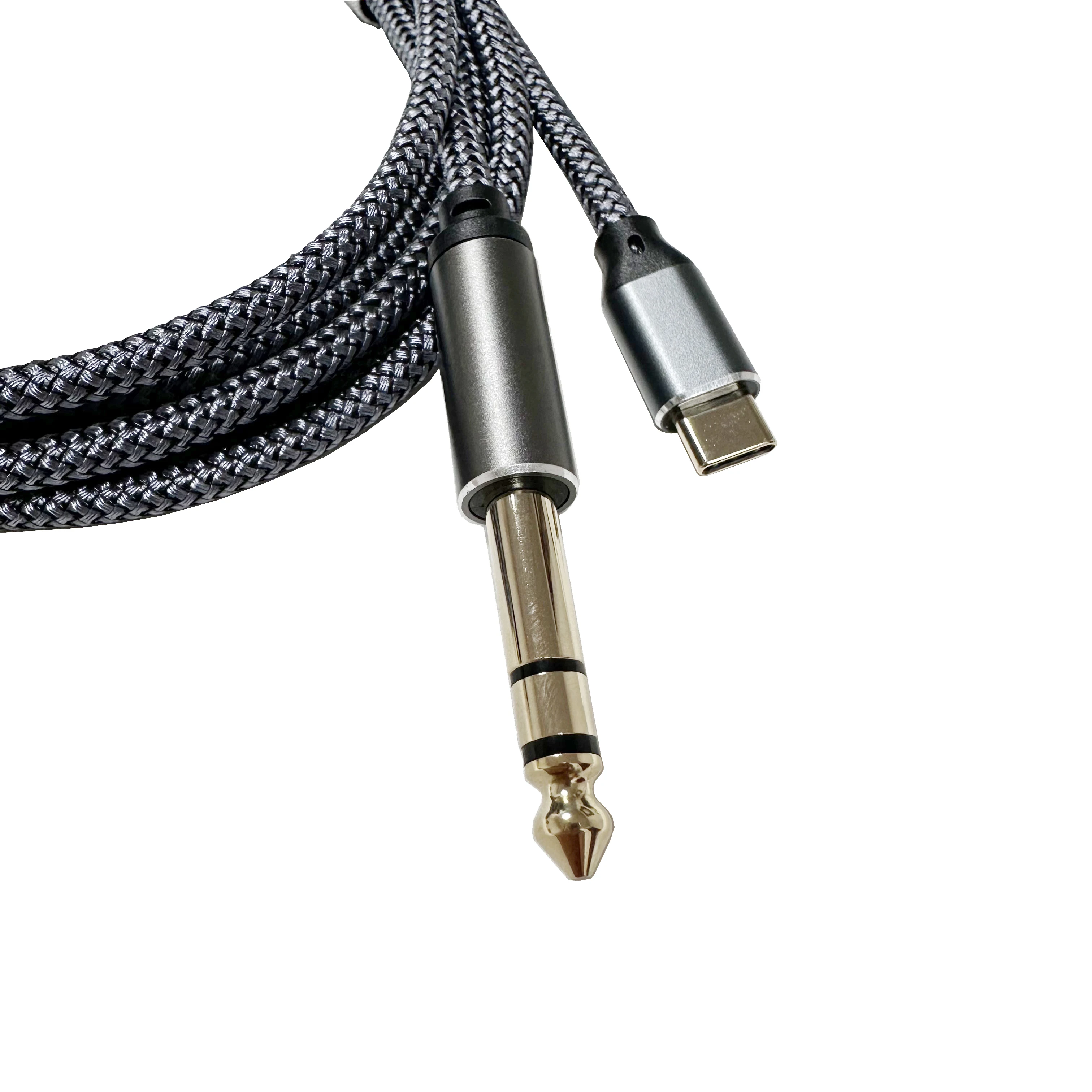 USB Type Audio Cable, USBC to 6.5 6.35mm Audio Cable for Electronic Piano, Guitar, Mixing Console Sound Card Amplifier Connectio view 5