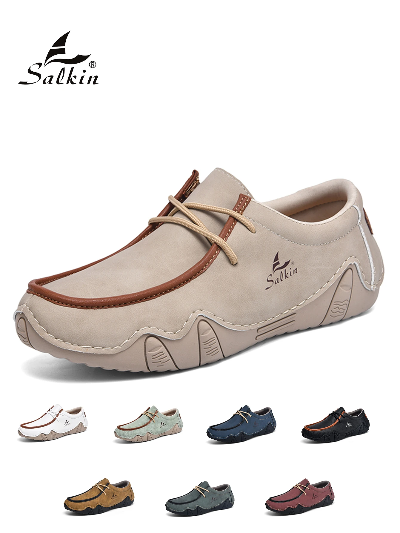 

Men's New Fashionable Pu Leather Loafers, Large Size Handmade Casual Shoes, Comfortable Driving Loafers, Suitable for All Seasons Outdoor Wear, Lightweight and Breathable Everyday Shoes