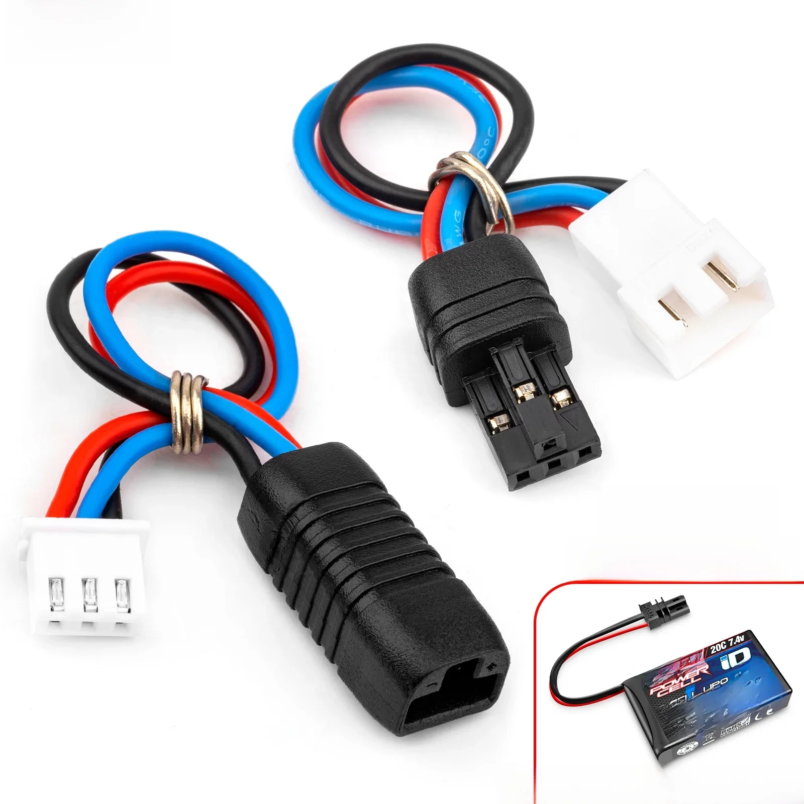 RCXAZ Batterie-Adapterkabel, männlich, weiblich, Stecker, Umrüstkabel für TRX4M RC Car