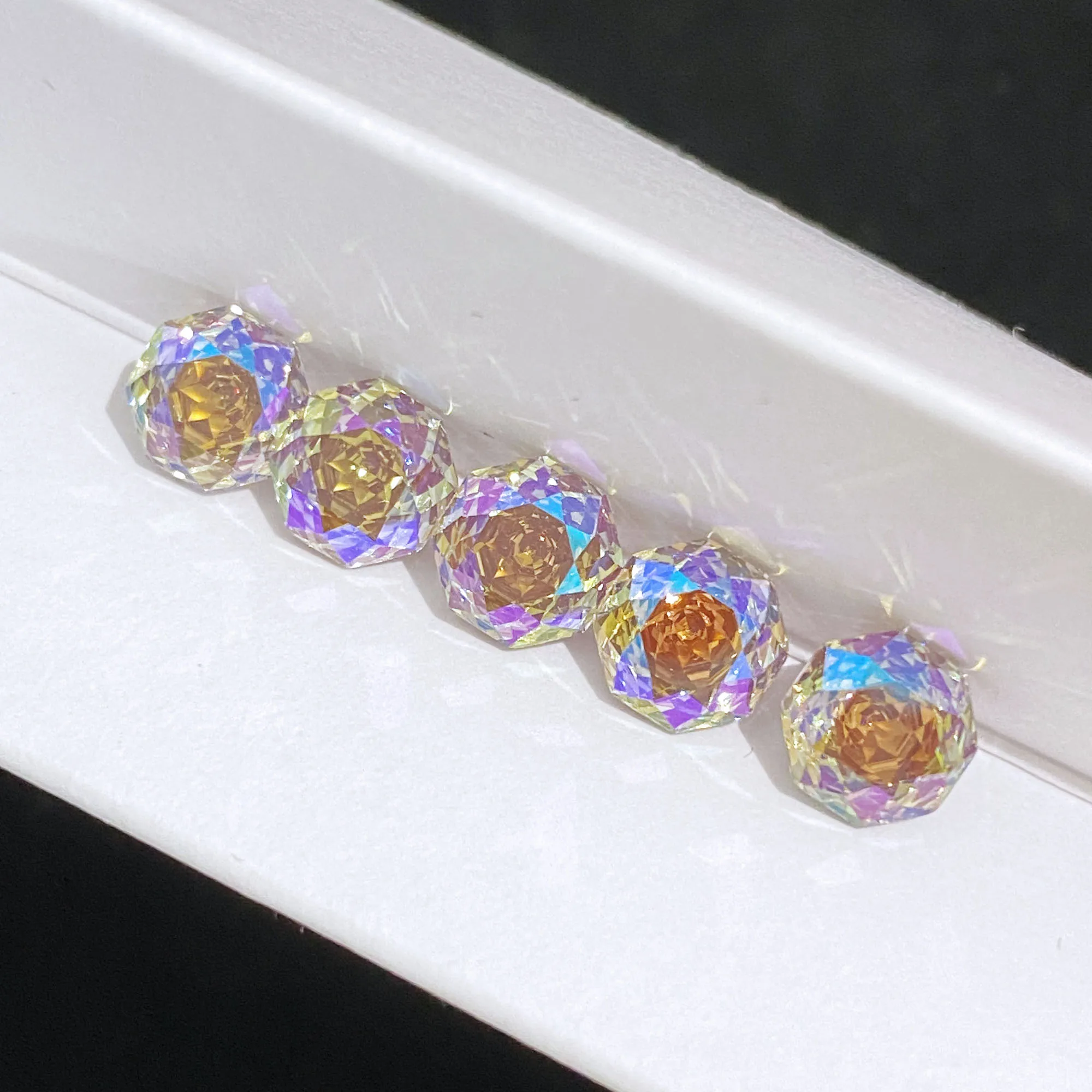 

Zircon Special Octagon Rose Cut Dreamy Girl Wholesale and Retail for Diy Ring Necklace Earring Main Materials