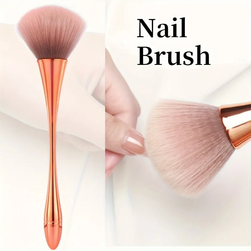 Large Soft Bristle Nail Dust Brush – Gentle & Effective Brush for Nail Cleaning, Dust Removal, and Manicure Pedicure Tools