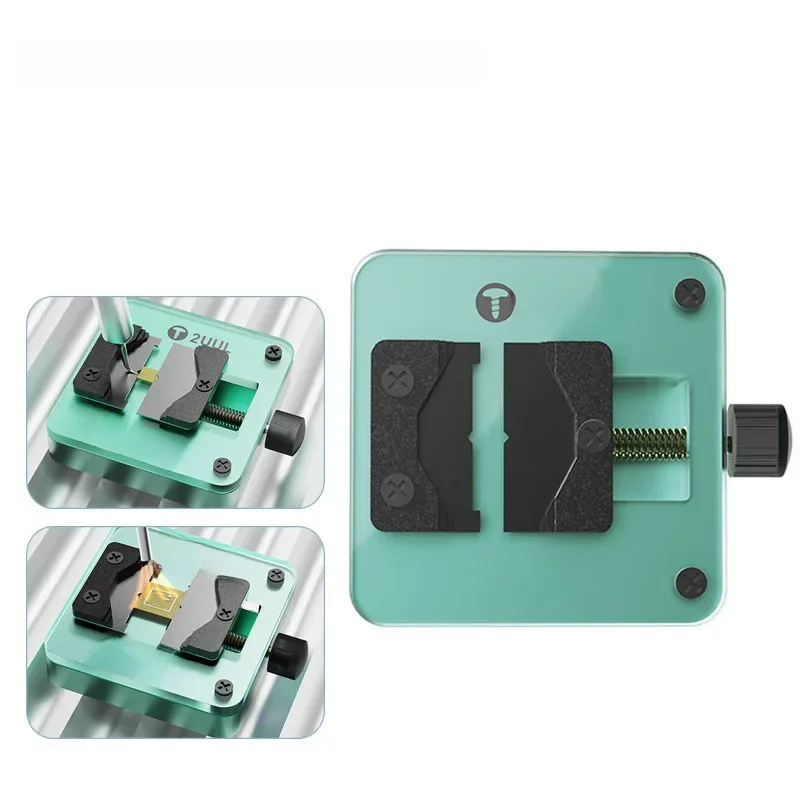 2UUL Micro Jig Holder Universal Chip MINI Fixture BGA Glass Holder Phone Motherboard NAND CPU IC Cleaning Clamp — zdjęcie 2