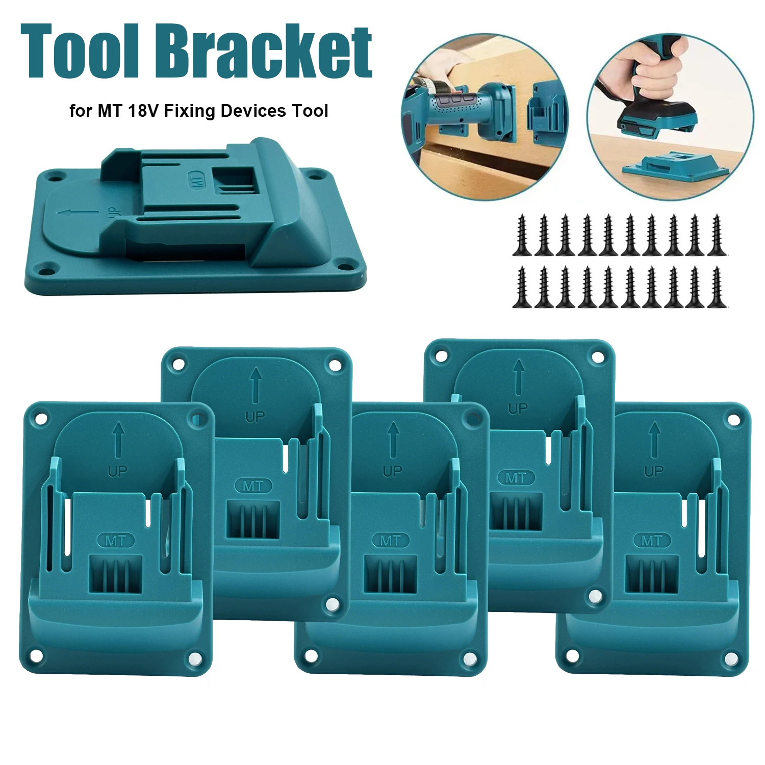 NEW 1-5Pcs Wall Mount Electric Tool Holder Wall Power Mount Storage Battery Bracket Fixing Drill Holder Slots Stand for Makita