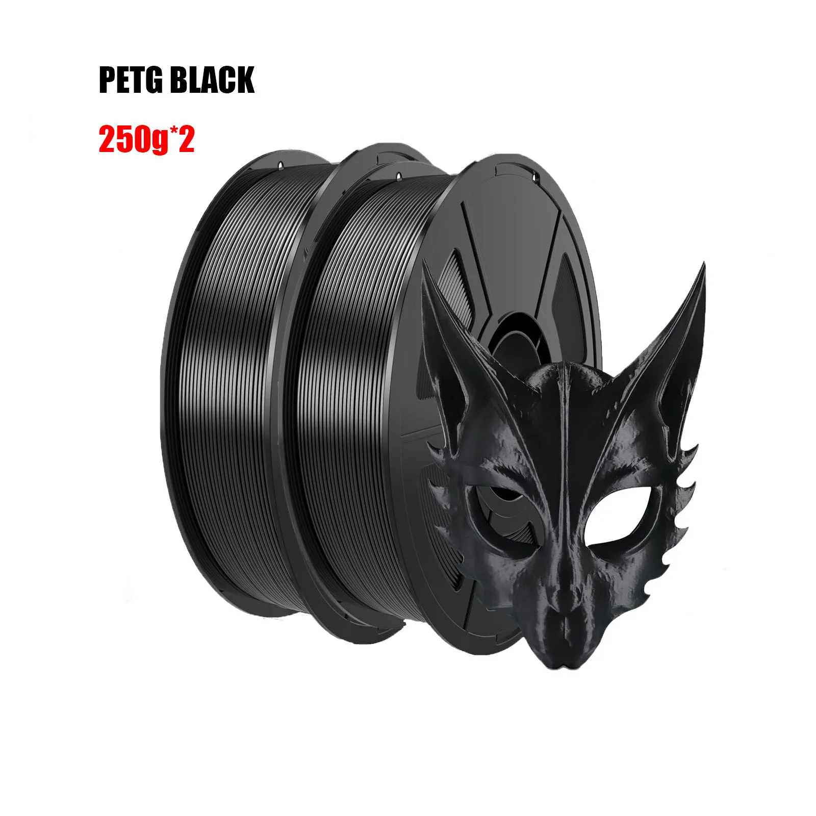 

Филамент PETG для 3D-принтера, 1.75 мм, 500 г, высокая точность, прочность, плотность намотки, точность размеров +/- 0.03 мм, черный