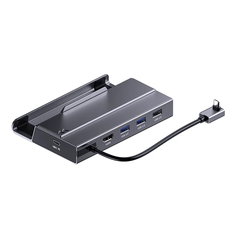 OLJ 7 em 1 tipo c hub doca nvme hd HDMI 4k 60hz ssd Docking station 100w pd carregamento RJ45 1000M para plataforma de vapor doca jsaux ayaneo