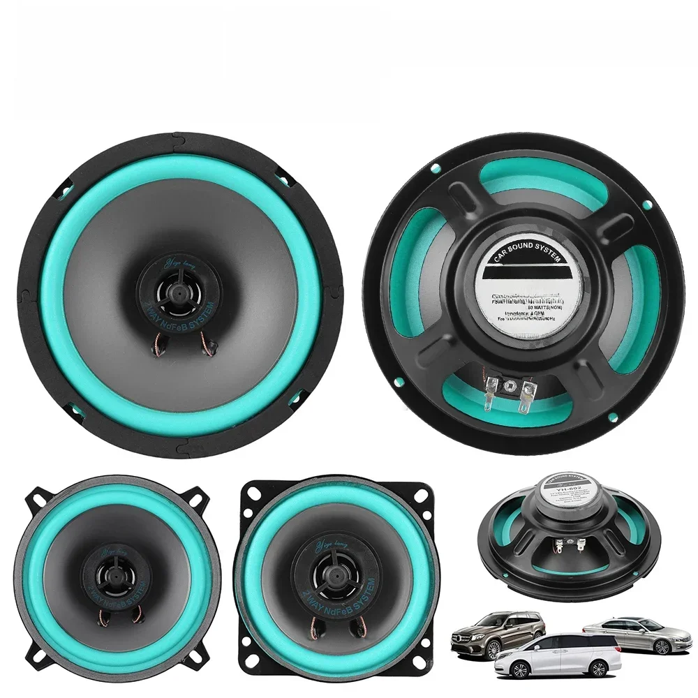 Hautréusde voiture coaxiaux universels, caisson de basses HiFi, audio stéréo, gamme complète, haut-parleurs automatiques morts, 4 pouces, 5/6 pouces, 100W, 160W Max