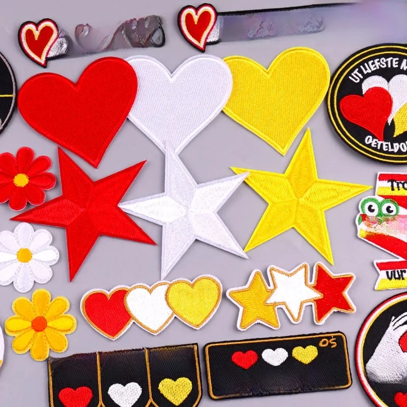 Netherland Oeteldonk Emblem Embroidery Patch Iron On Patches For Clothes DIY Star Heart Carnival For Netherland Embroidery Patch — zdjęcie 2