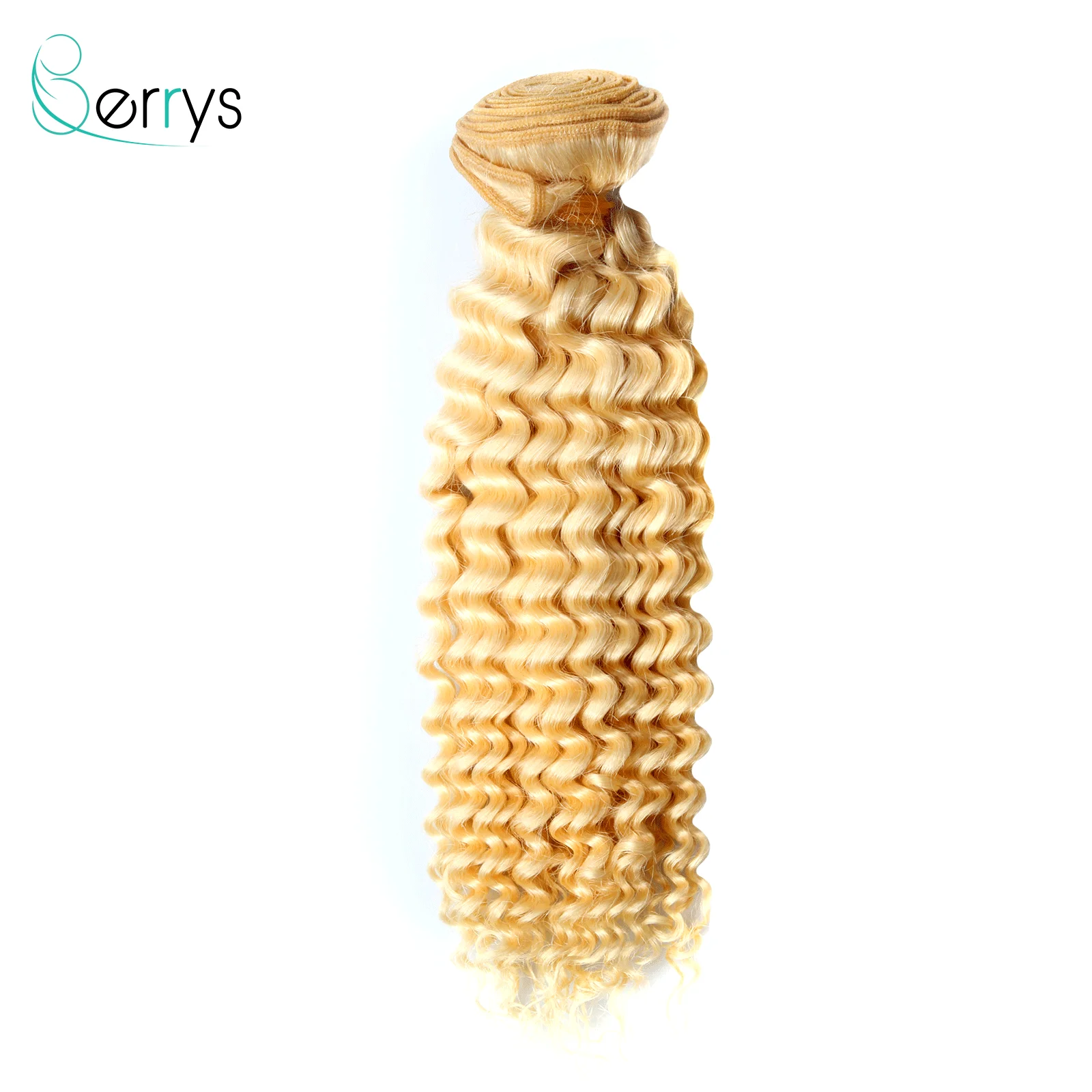 Extensions de cheveux brésiliens à vague profonde, cheveux vierges, 613 cheveux humains, faisceaux blonds, double trame, naturel, 10A, 3, 4 pièces,