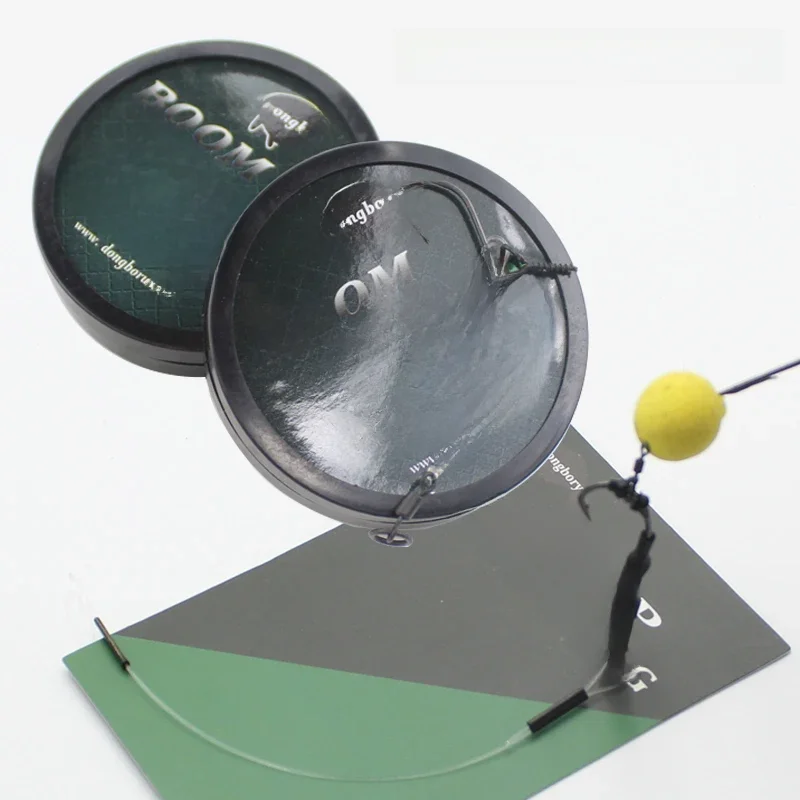 Ligne de pêche de 10m, flèche en fluorocarbone, manchons à sertir, mangeoire, carpe, accessoires, plate-forme de fabrication de matériel de pêche