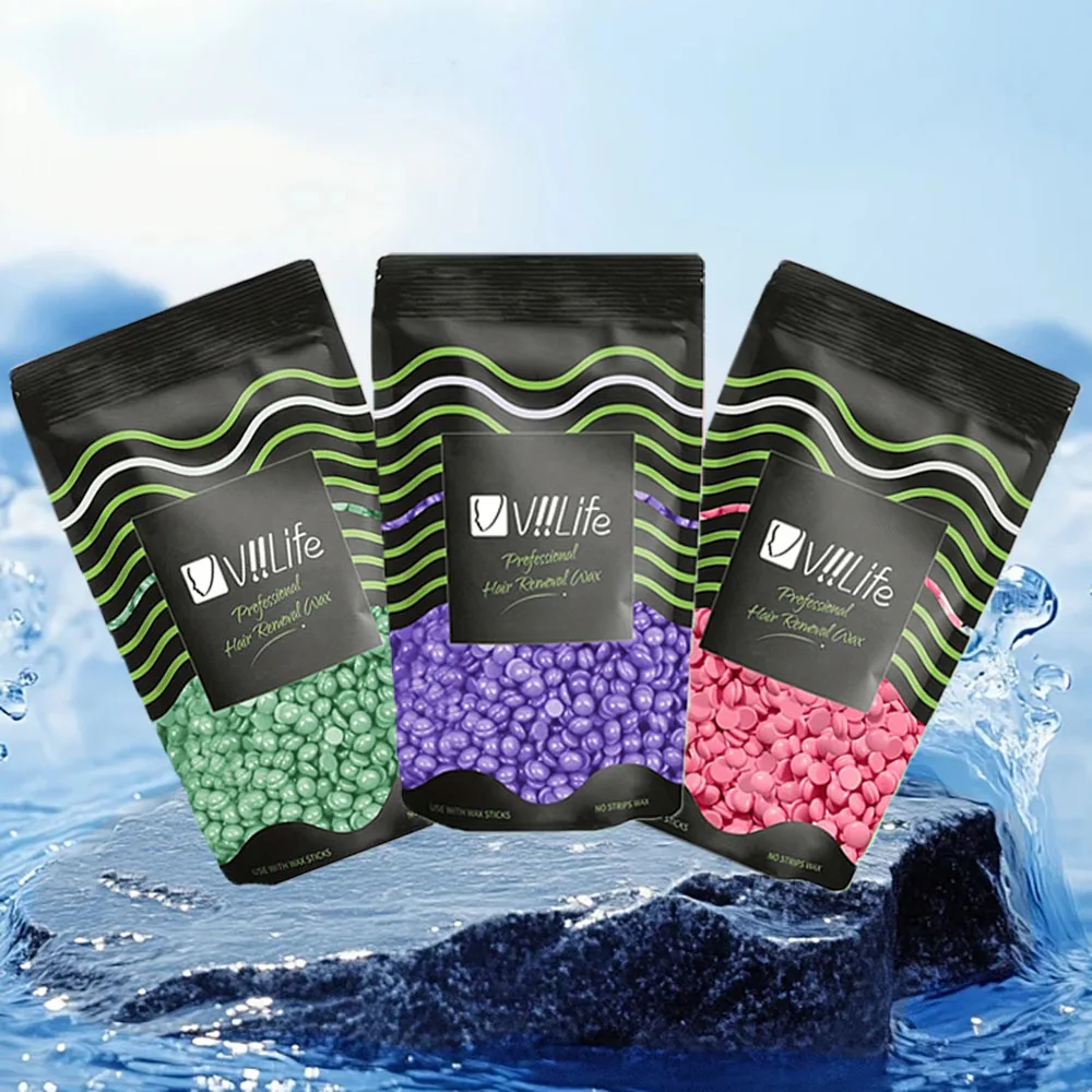 Small package solid hard wax beans, convenient and non-irritating hair removal, ideal for at-home body hair care.