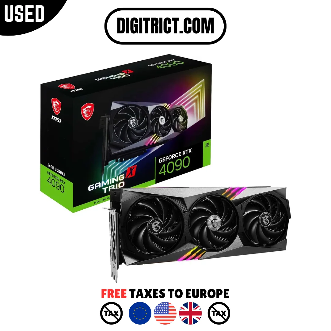 

Usec MSI Gaming GeForce RTX 4090, 24GB GDRR6X, Boost Clock 2595 MHz, HDMI/DP Nvlink Tri-Frozr 3 Ada Lovelace Architecture