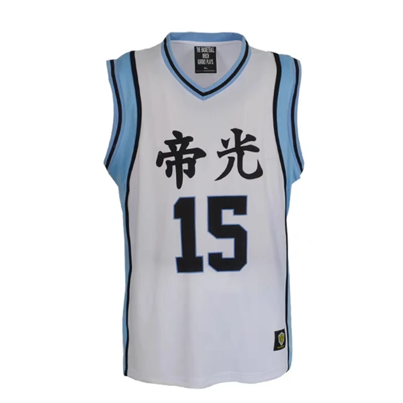 5 6 7 8 15 Anime Kuroko No Basuke przebranie na karnawał TEIKO Kise Ryota Maillot koszulka koszykarska koszula mundur zestaw szortów odzież sportową