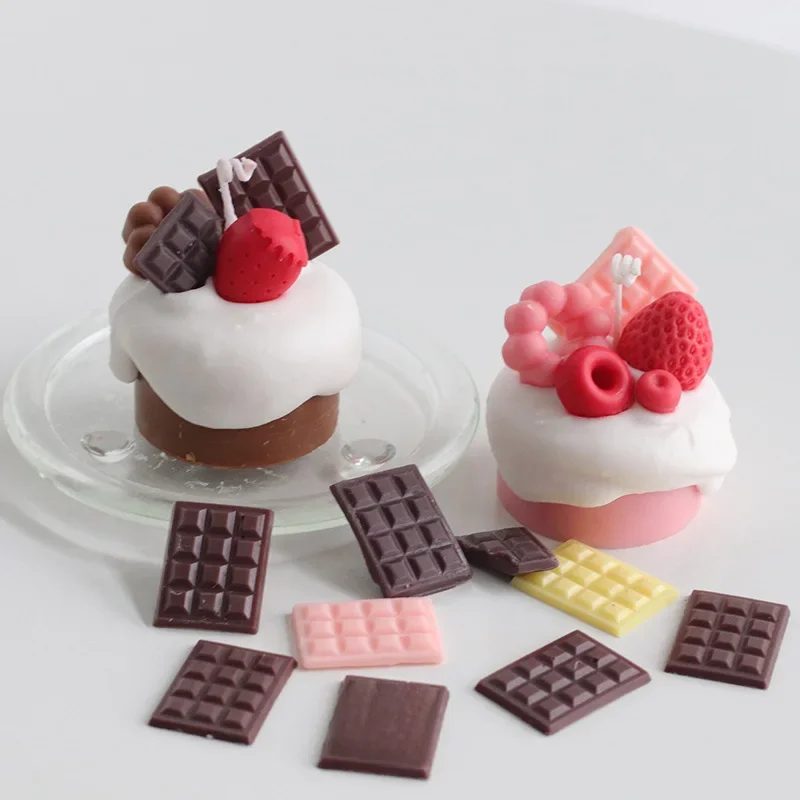 12 Gird Chocolate Silicone Mold Fondant Waffles Baking Mould Candy Cake Biscuit Making Tools Kitchen Supplies Candle Soap Moulds — zdjęcie 2