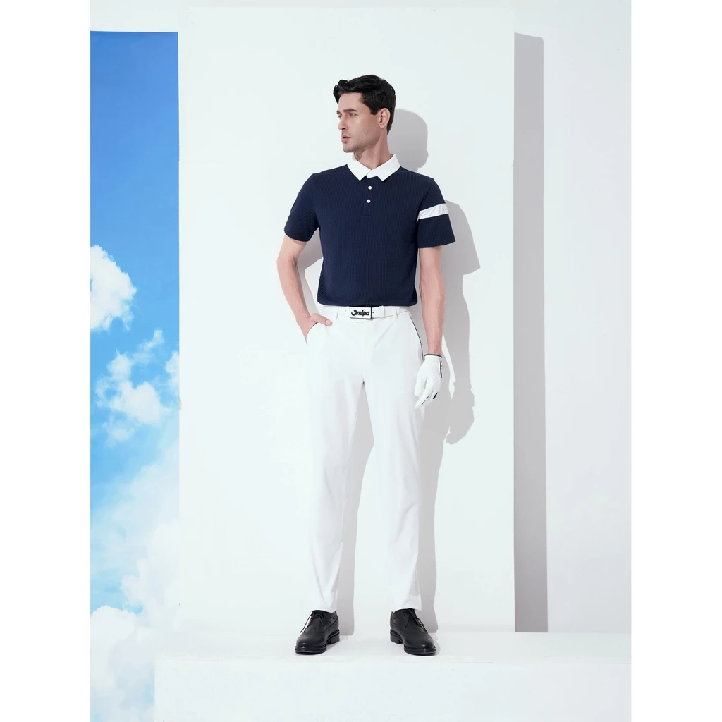 

Mipa Ace Men Top Using European Fabric Strong Polo Style with Youthful Sleeve Details Slim Fit Spring Summer Men's Golf T-shirt