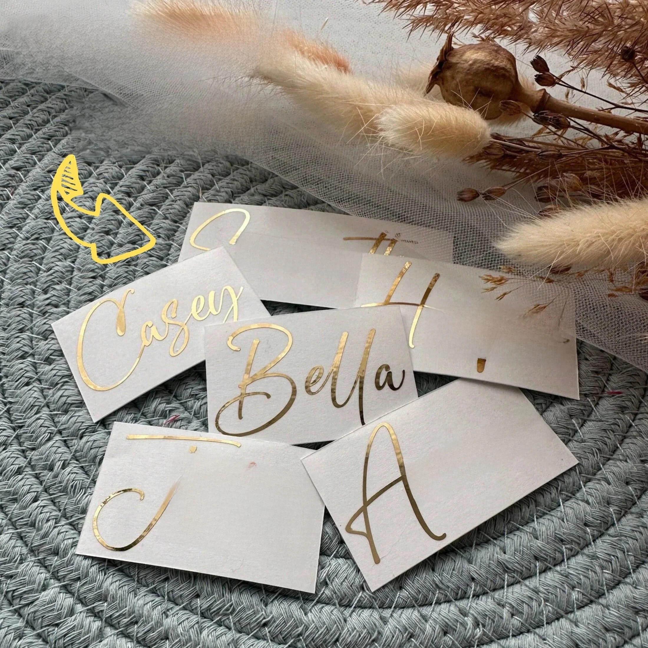 1/3/5pc aangepaste tekst glitter naam en woordstickers, gepersonaliseerde aangepaste naamplaatjesstickers, 3-6 inch labels, gouden naamsticker - afbeelding 2