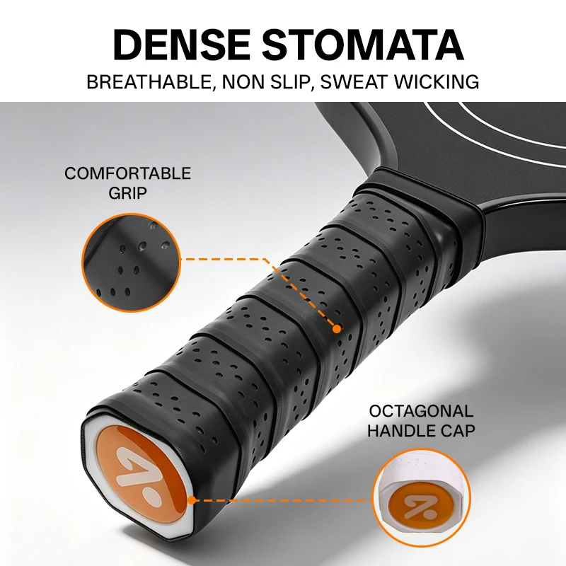 BUCKLOS Pickleball Paddle Carbon Fiber Rackets Set Frosted Surface USAPA Approved Professional Pickleball Paddles Ball Supplies