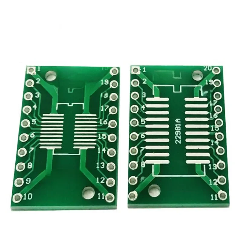 10 sztuk TSSOP20 SSOP20 SOP-20 SOP20 do DIP20 PCB płyta transferowa DIP tablica do notatek skok Adapter — zdjęcie 2
