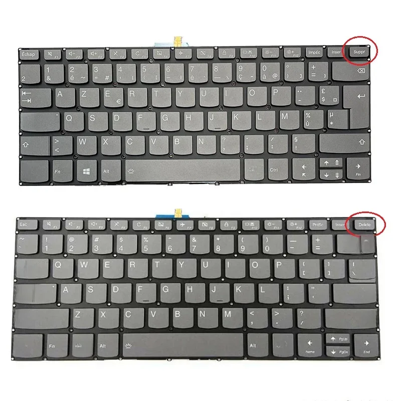 AZERTY Clavier rétro-éclairé pour ordinateur portable Lenovo Yoga 520-14IKB 720-15IKB V330-14isk v330-14ikb v130-14ikb