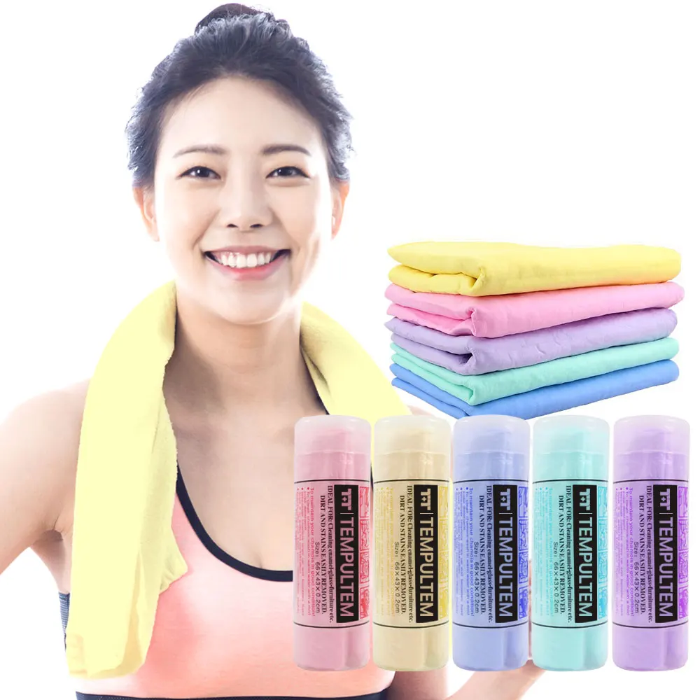 [1 + 1] Temple 6 times absorbent wet towel large swimming yoga fitness mountain climbing sport portable towel