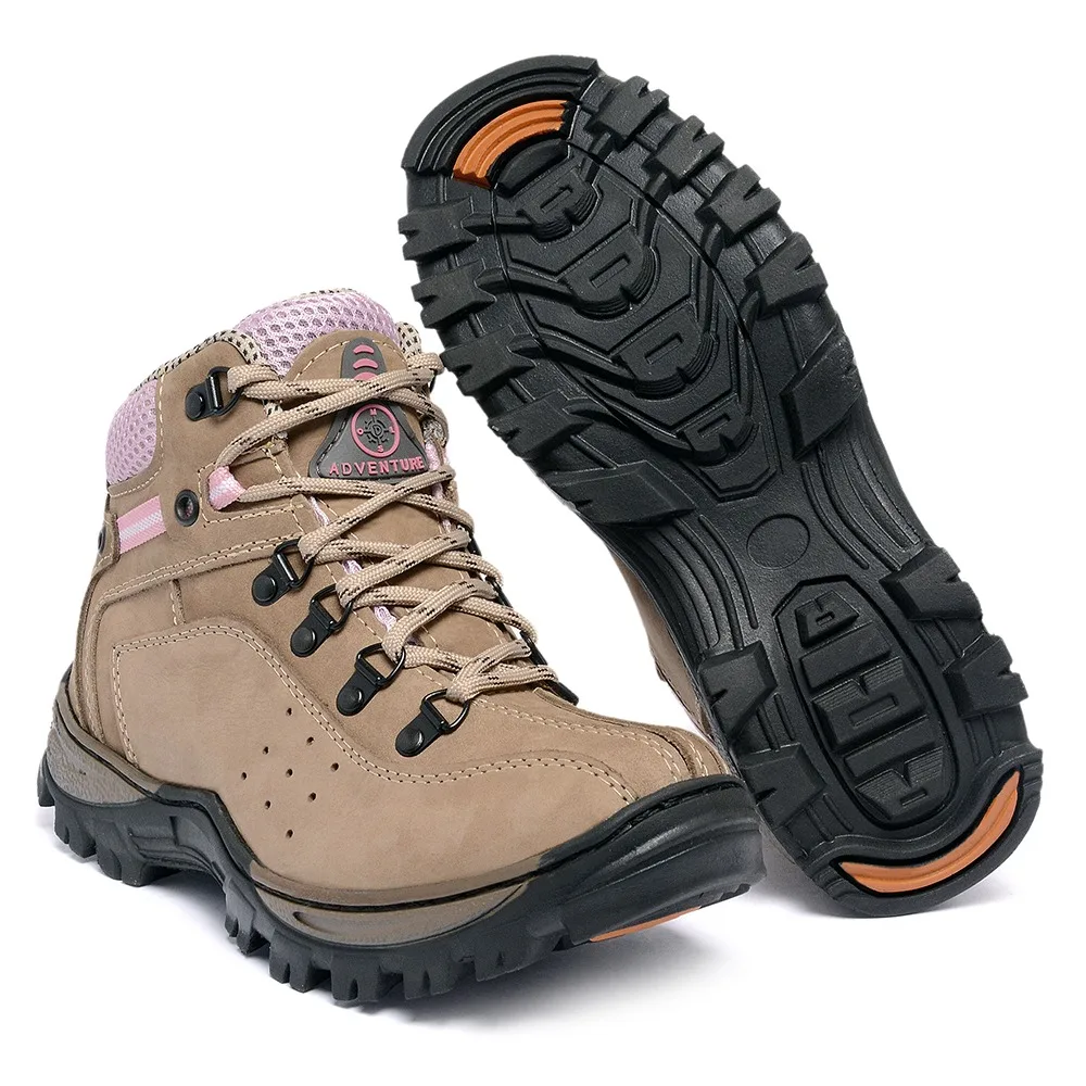 LETURN BOTA TENIS CATERPILLAR ADVENTURE LEATHER NOBUCK LEGITIMUM 100% NATURAL FEMALE