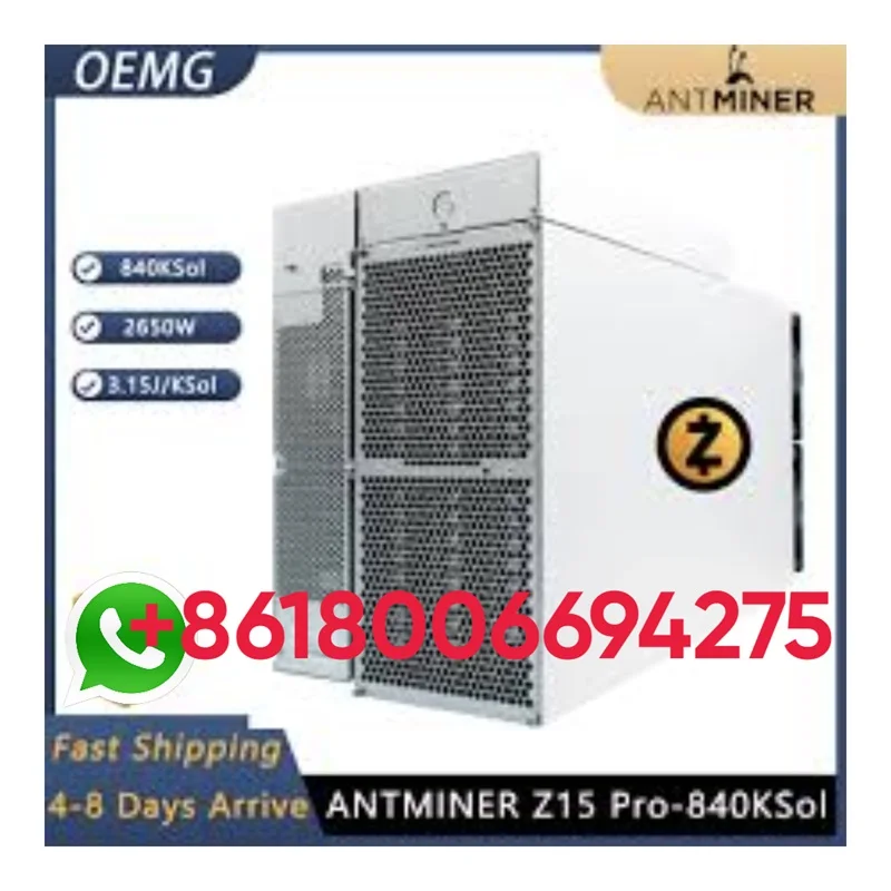 

Б. ЛУЧШАЯ ЦЕНА Новый Bitmain Antminer Z15 Pro 820 840ksol/s 2560W для майнинга Zcash
