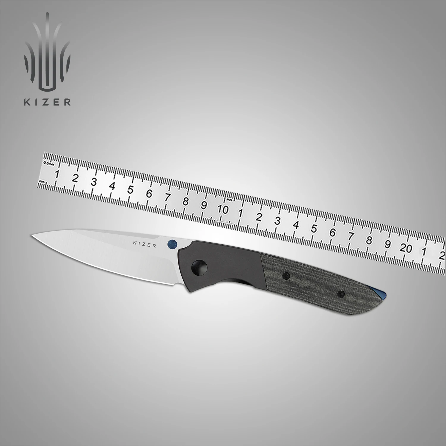 

Kizer EDC Pocket Knife V3690A1/V3690A2/V3690A3 Spitfire Aluminum Handle 14C28N/Damascus Blade Outdoor Camping Folding Knives
