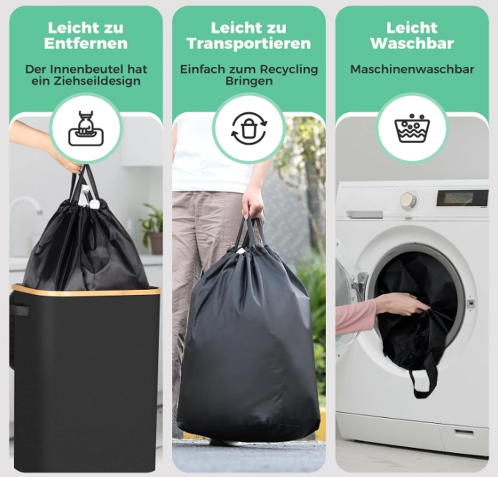 Große Kapazität Haushalt Aufbewahrung Korb Faltbare leere Flasche Aufbewahrung Box Recycling Box Waschkorb Innenmülleimer Partys Aufbewahrung Eimer tragbare Aufbewahrungstasche – Detail 4