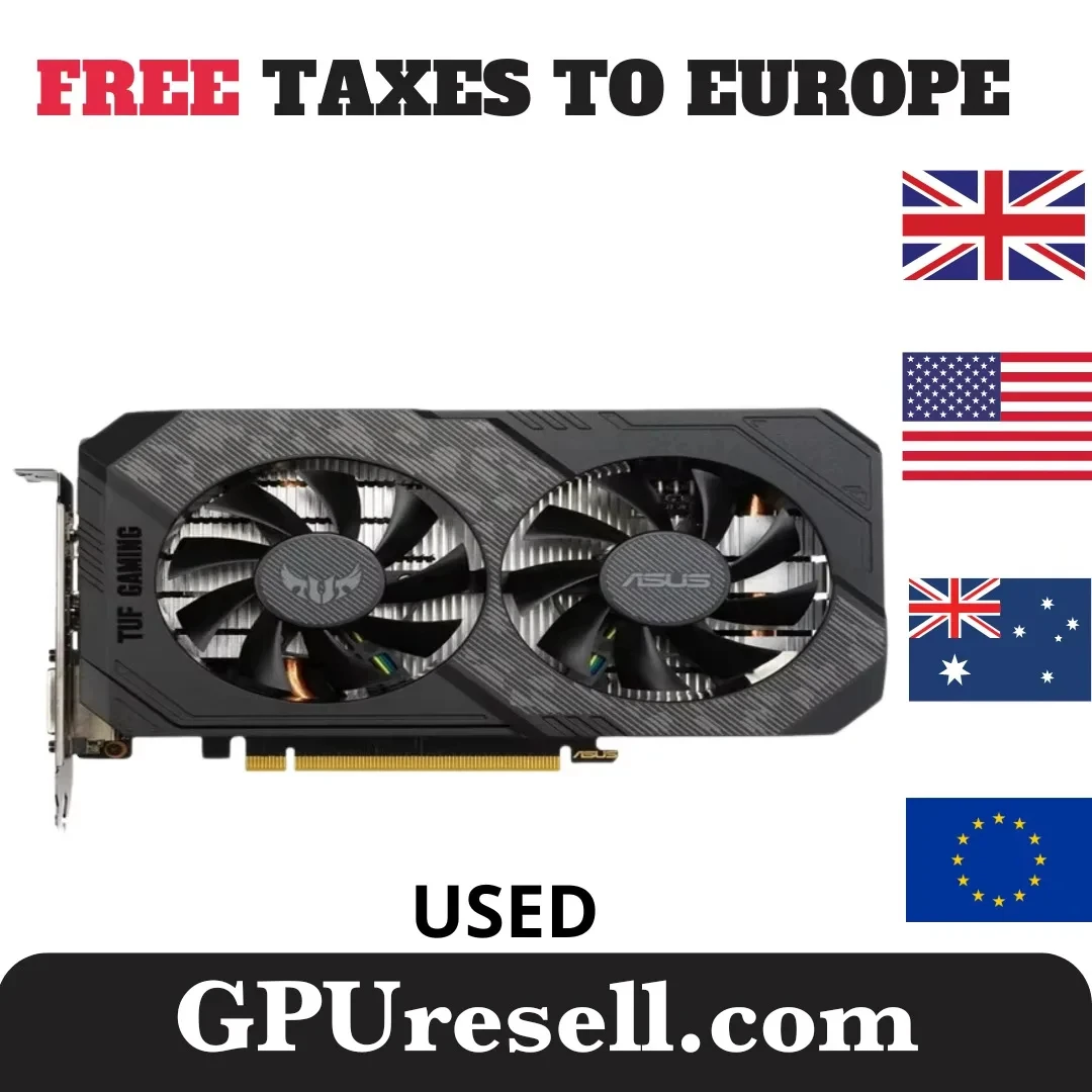 2024 Used Asus TUF GTX 1660 Ti 6GB GAMING GDDR6 Graphics card GeForce GTX 1660Ti 6G Video card 192bit Dual Fans