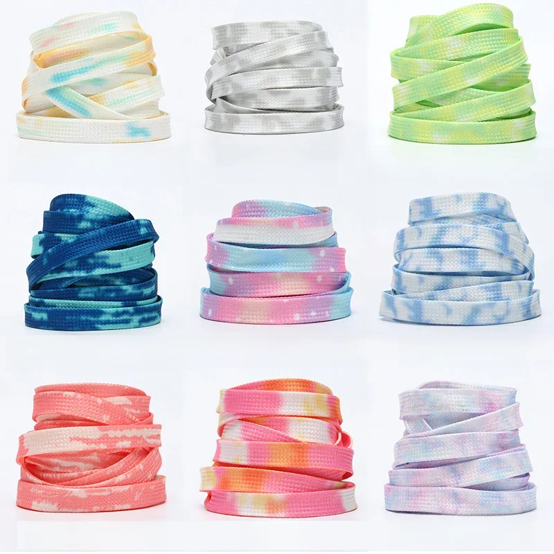 Lacets pour baskets AF1/AJ, 100 ~ 180CM, couleur arc-en-ciel, lacets plats en toile, lacets de sport Nik Air Force Rope