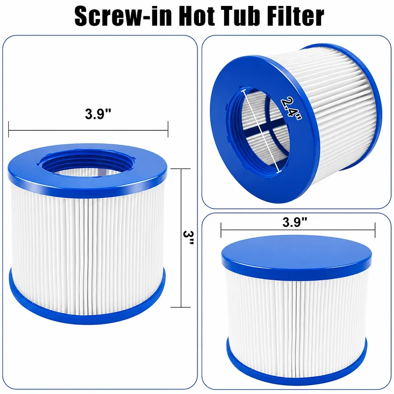 1/2/4/6 Stück Typ VI Spa-Filte – Inflatable Hot Tub Bewertung und Preis