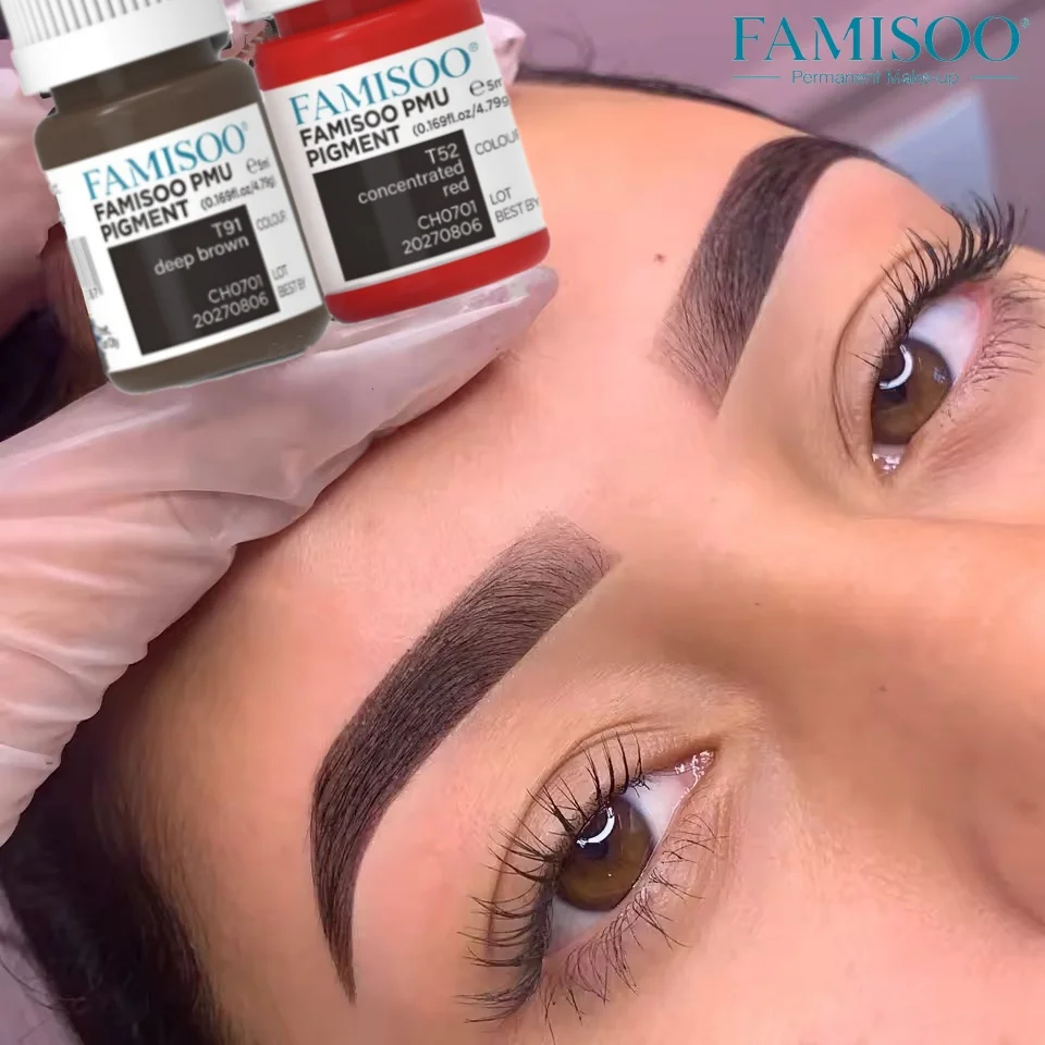 

Semi-continuous makeup pigments, tattoo patterns, art solid, source, eyeliner, mascara, tattoo patterns, microblading, 5 ml