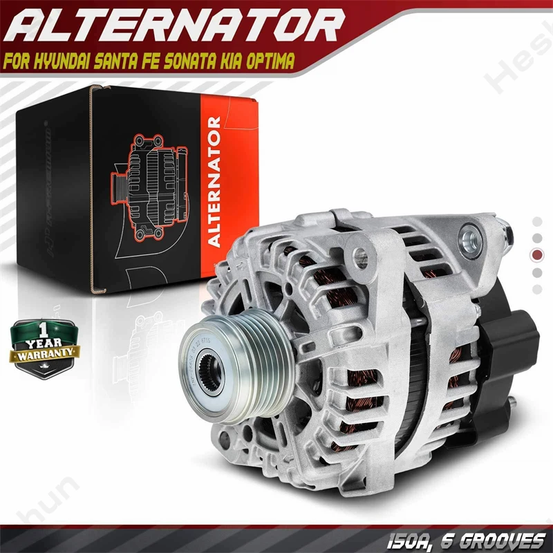 New Genuine Alternator For Hyundai Santa Fe Sport Sonata 13-16 Kia Optima Sorento 2012-2016 2.4L L4 Petrol 373002G855 373002G800