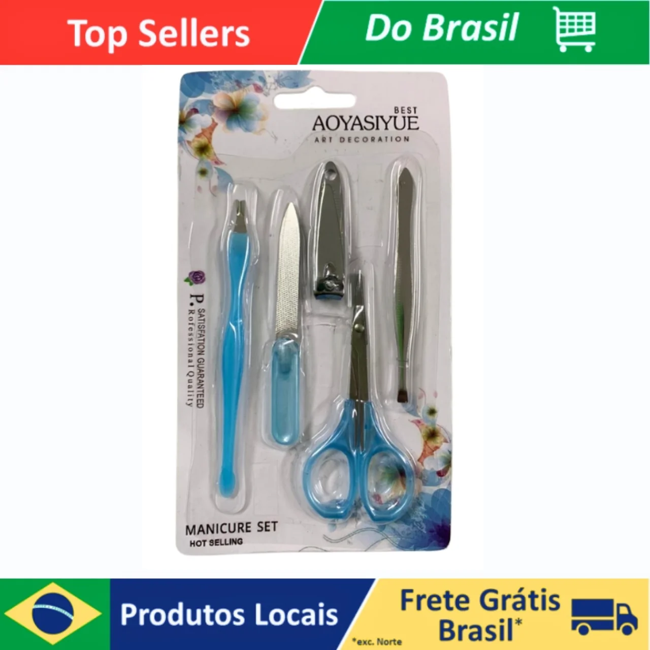 kit 5 peças manicure