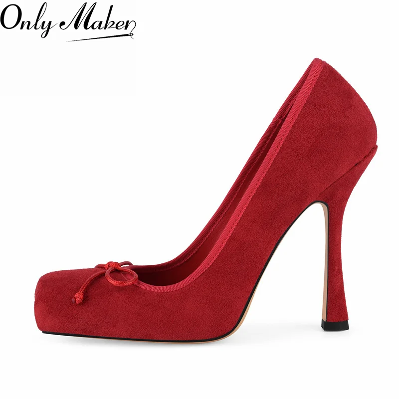 onlymaker-women-square-toe-faux-suede-bow-ballet-pumps-stiletto-high-heels-pumps-work-party-dress-plus-size-shoes