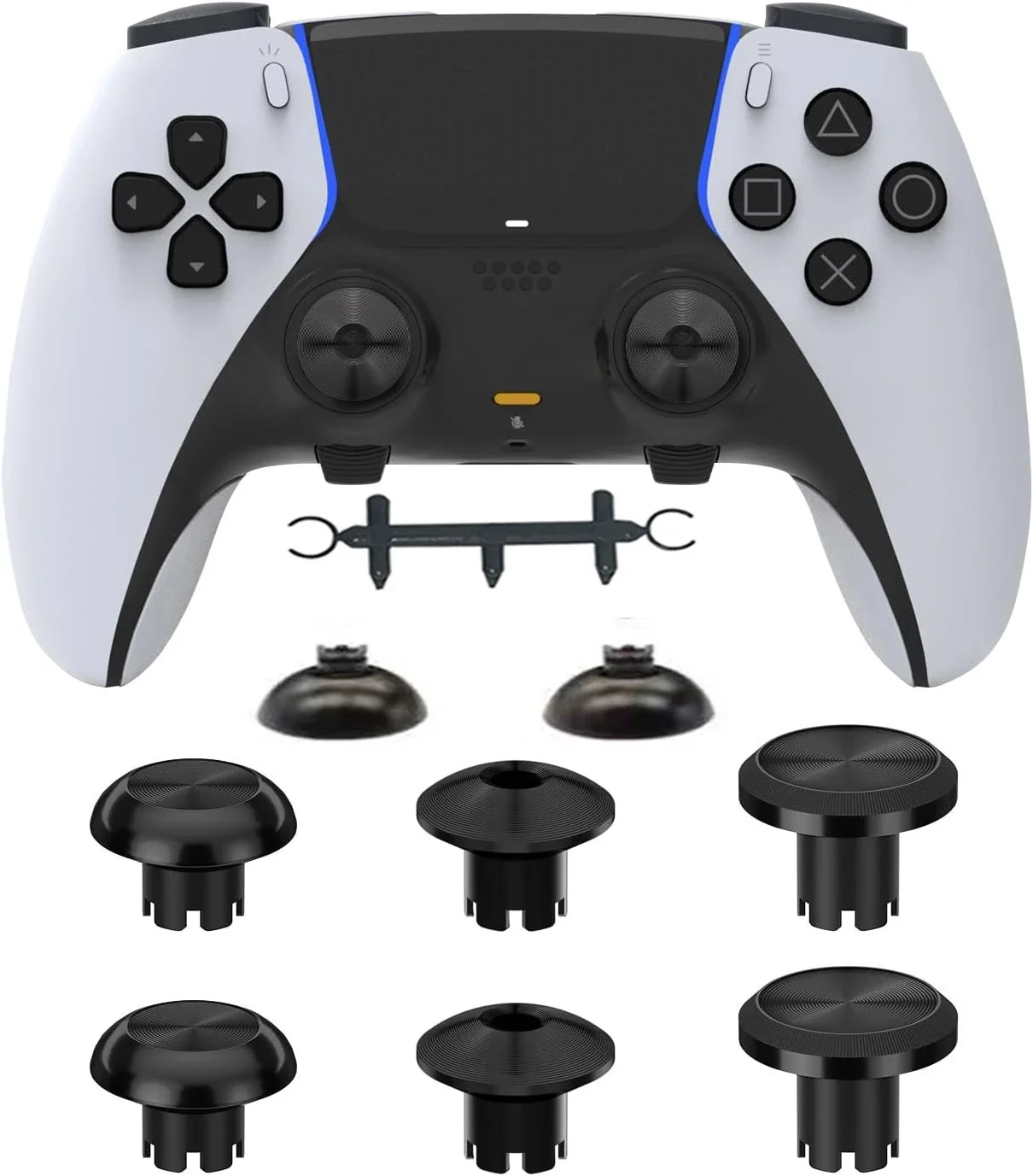 Manettes en métal pour contrôleur PS5 Dualsense Edge, manette analogique en métal personnalisée pour PS5 Dualsense Edge Co