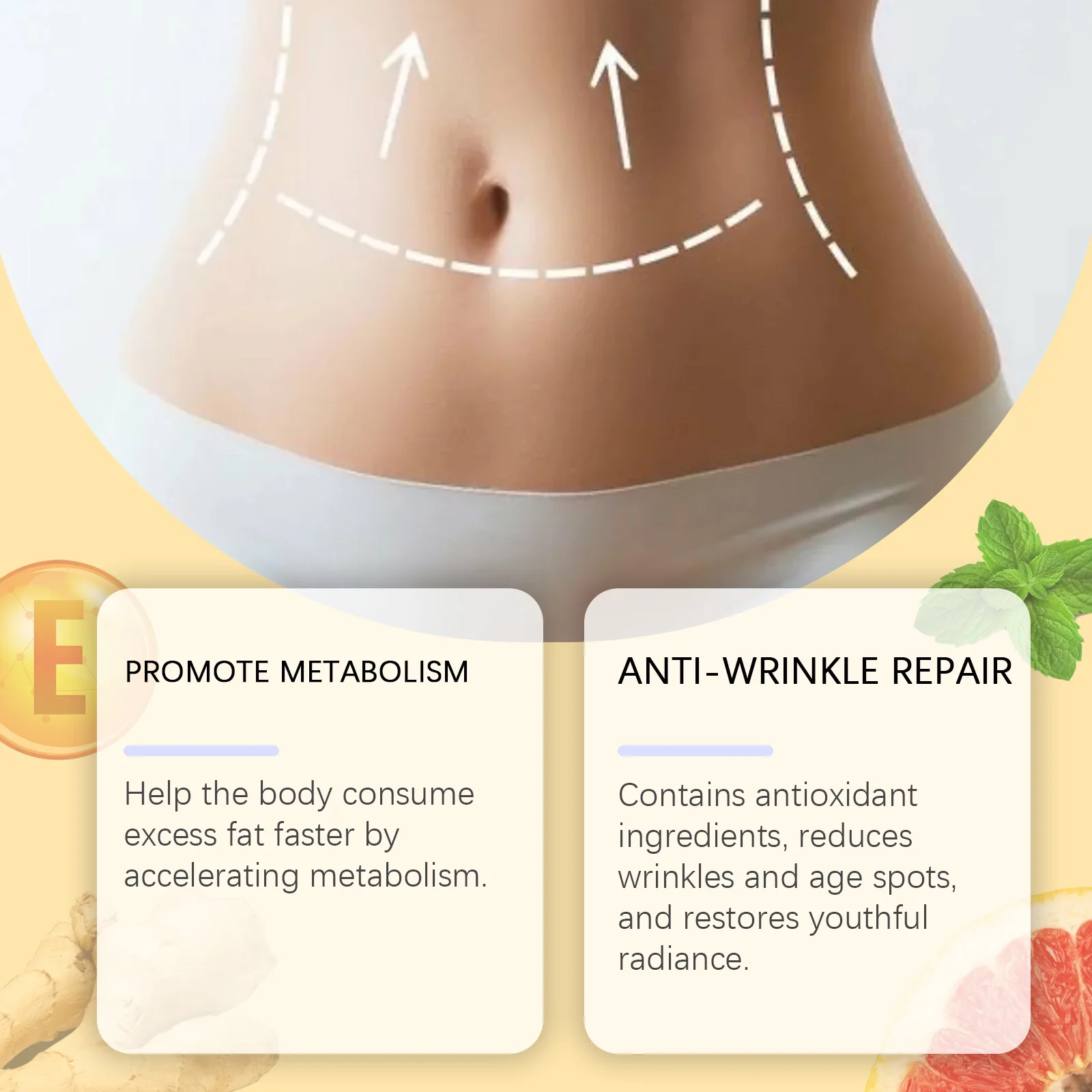 Hoygi 30ml aceite esencial para el cuerpo reafirmante masaje corporal hidratante Reduce la flacidez de la piel aceite esencial de pomelo anticelulítico