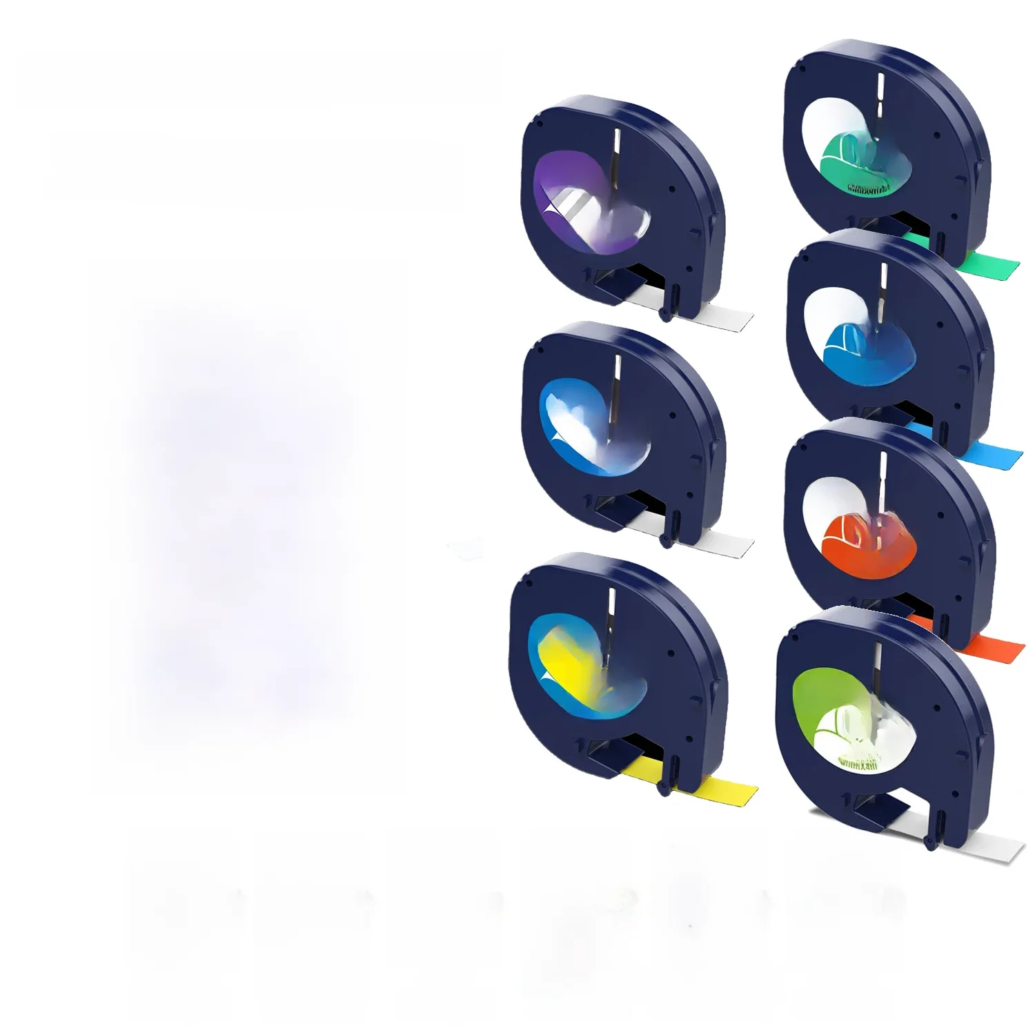 91201 91200 Multi Kleuren Compatibel voor Dymo LetraTag Label Tape Plastic 91331 91221 Lint voor LT100H 100 T Labelprinter - afbeelding 2
