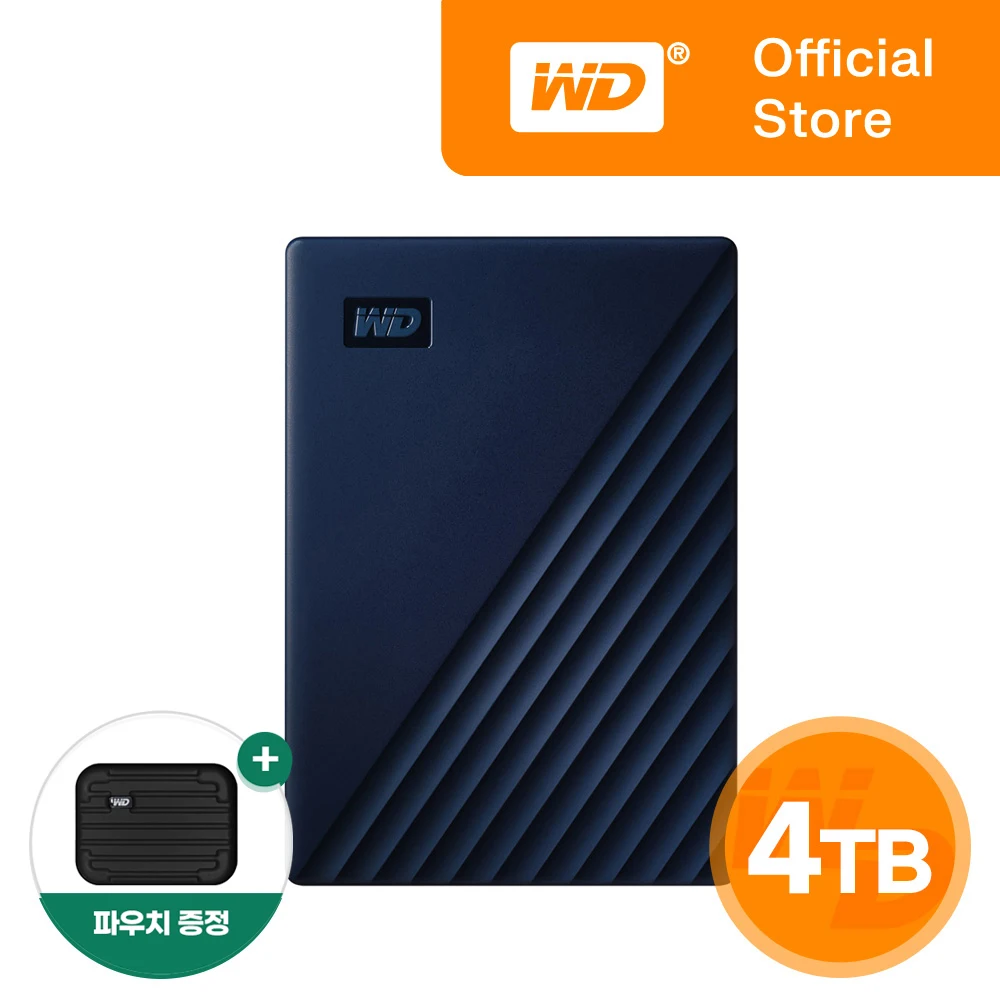 [WD Korea General version] WD New My Passport for MAC 4TB External Hard C Type domestic genuine AS 3 years (domestic same day sent)