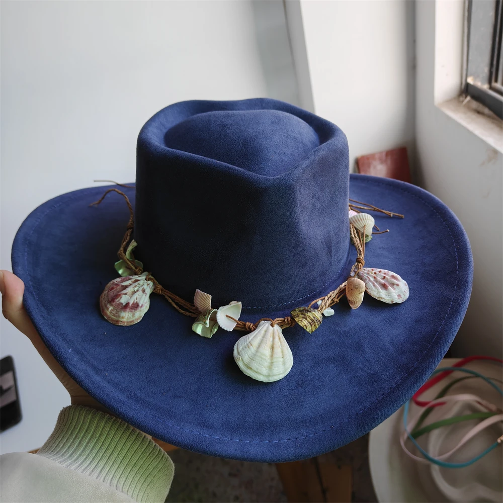 New love heart top Suede hat Cowboy Hat wide brim Cowgirl hat beach hat girl party hat stage hat wholesale Cattleman knight hat view 2