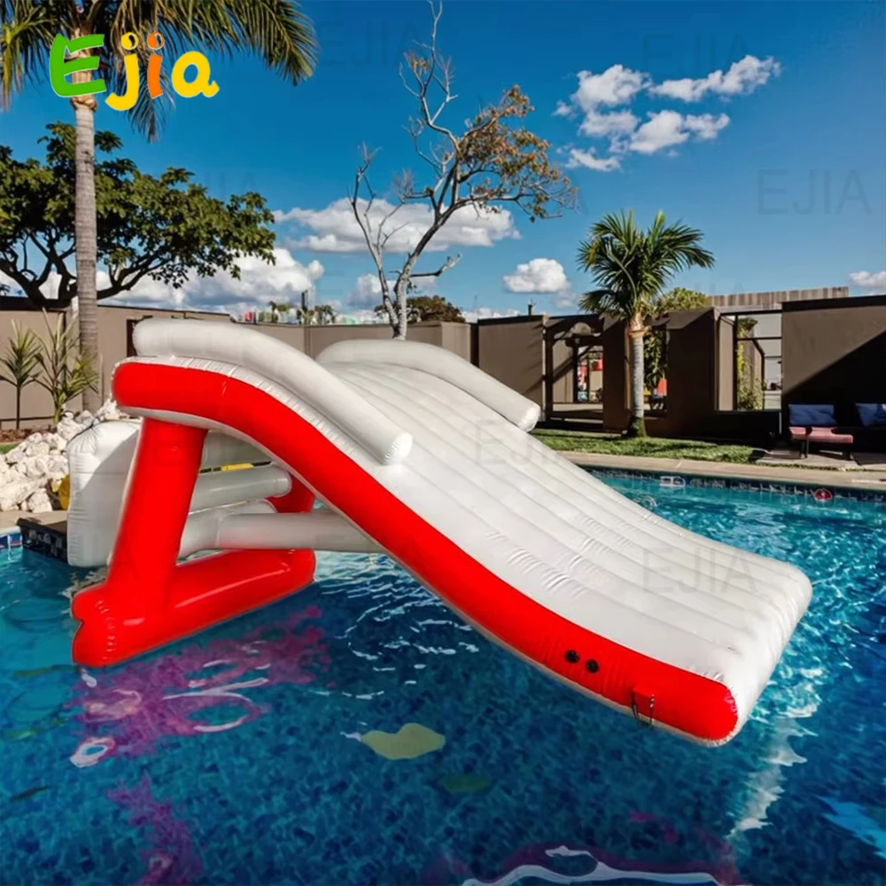 4 m PVC Langlebige Erwachsene Kinder Yacht Mini Aufblasbare Wasserfall Rutsche Mini Aufblasbare Pool Rutsche Für Sup Boards & see Pool Meer