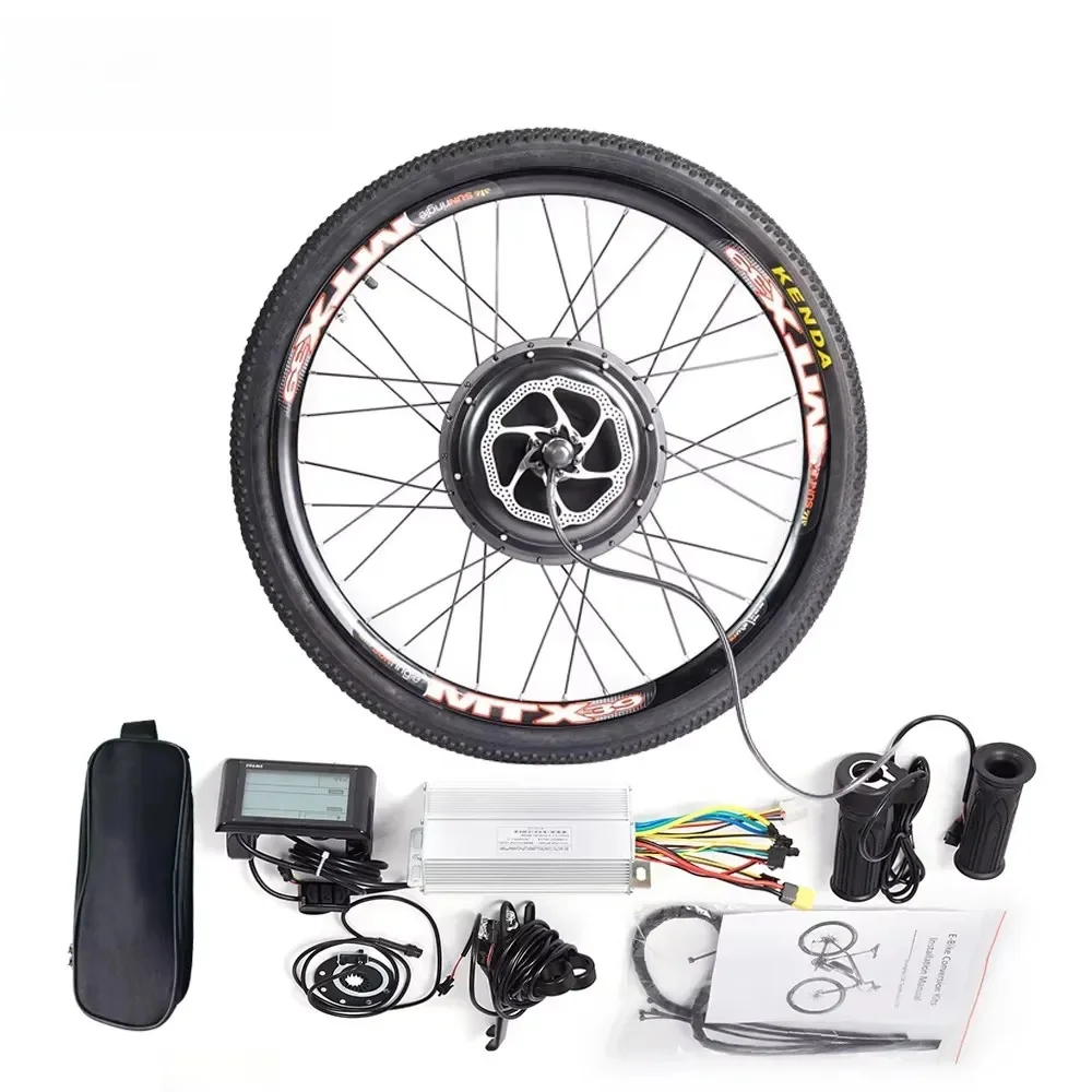 AliExpress CSC Electric bike Conversion Kit Rear 48V 1000W 1500W hub Motor Wheel gearless 26" 27.5" 29inch SUN RINGLE rim for EBIKE