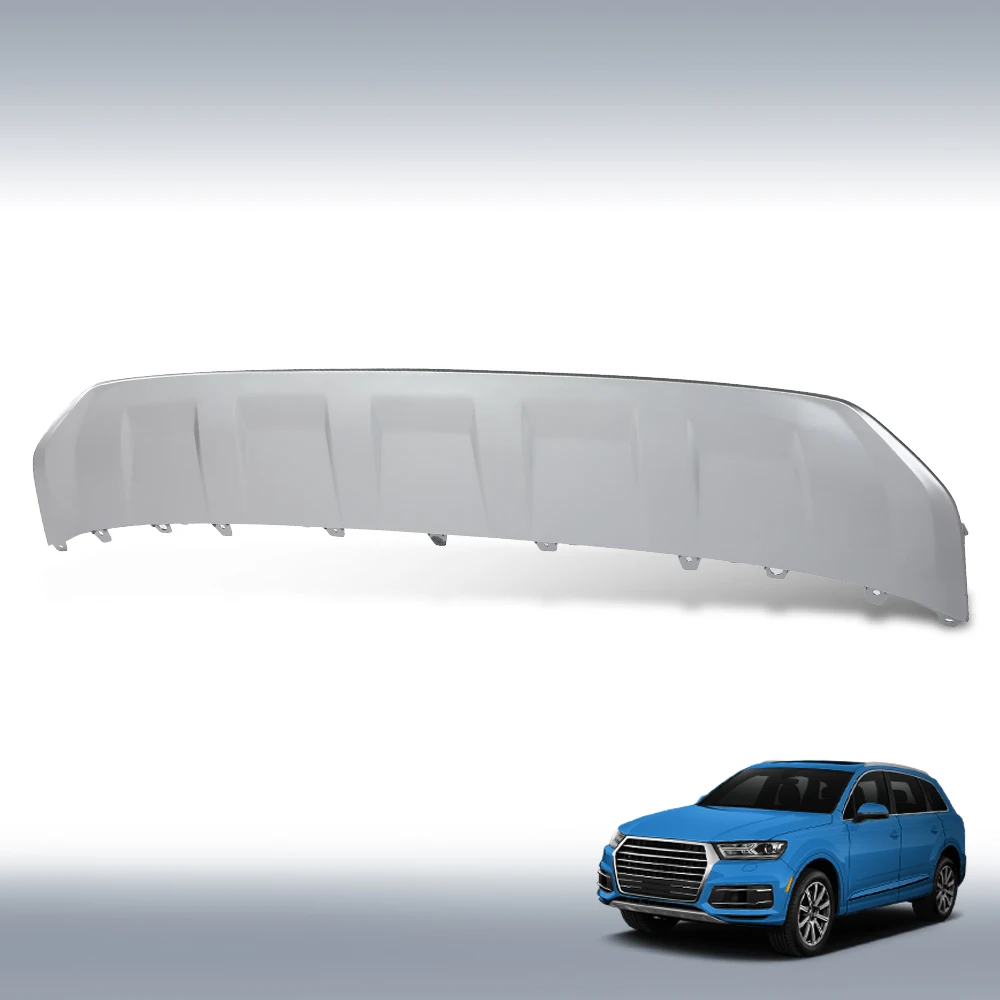 Front Bumper Cover Lower Skid Plate Valance Molding Silver Fit for 2016-2019 Q7 4M0807733Dka8 Au1095107 Durable Strong Sturdy