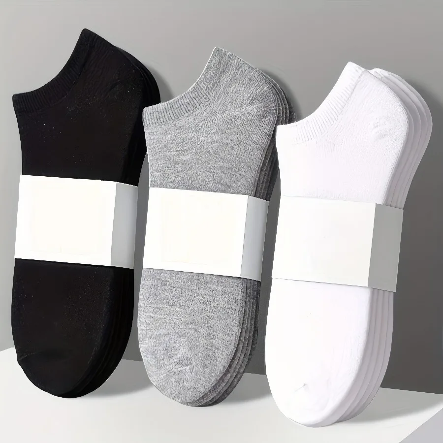 

40 Pairs of Black, White, and Gray Socks Are Comfortable To Wear All Year Round, Suitable for Daily Casual Wear and Commuting