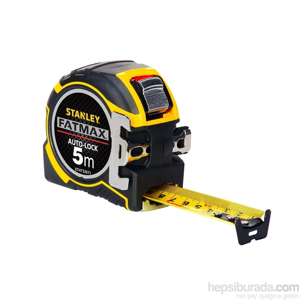 Stanley Fatmax Autolock 32mm wide Tape Measure with Removable Magnetic Hook Professional Measuring Tool